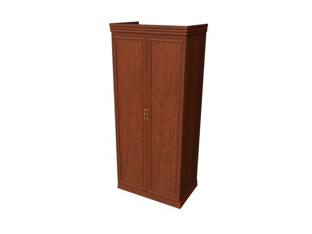 Двухстворчатый шкаф-гардероб для гостиницы 100х62х207 см - «Comfort Deco», Орех