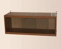 Книжная полка со стеклом для общежития 80х28х30 см - «Comfort Econom»