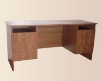 Двухтумбовый стол для общежития 150х60х75 см - «Comfort Econom»