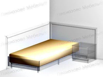 Односпальный матрас для гостиницы 90х200x17 см - «Comfort Next»