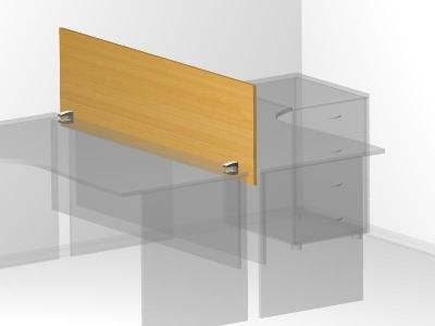 Перегородка для офиса - 160х1,8х48 см - «Visa Style»